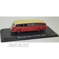 7163126-АТЛ Автобус MERCEDES-BENZ LoP 3500 1935 Red/Yellow